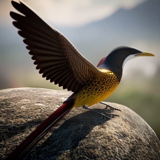 redshift style by JUMADIL AWAL with 2 gold wings hyperrealistic, full body, detailed clothing, highly detailed, cinematic lighting, stunningly beautiful, intricate, sharp focus, f/1. 8, 85mm, (centered image composition), (professionally color graded), ((bright soft diffused light)), volumetric fog, trending on instagram, trending on tumblr, HDR 4K, 8K