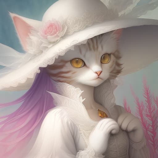  cat with white hat and rambutan dynamic, fantasy, emotion. sfumato. close up. watercolor, canvas. gradient. aerography, hyperdetailing, drawing details, renaissance, diamond painting, crystal dream, filigree. justina kopanya style. botanikal art. very beautiful, unusual.