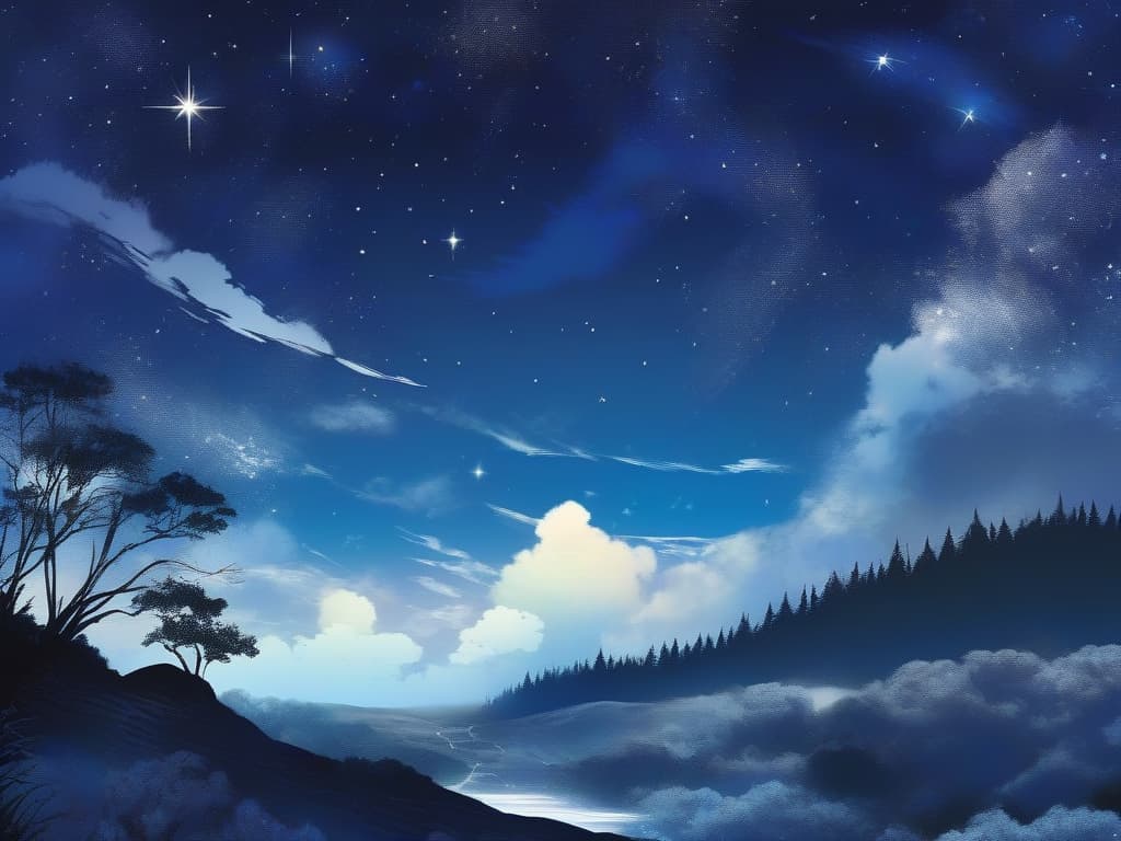  night sky, scenery,