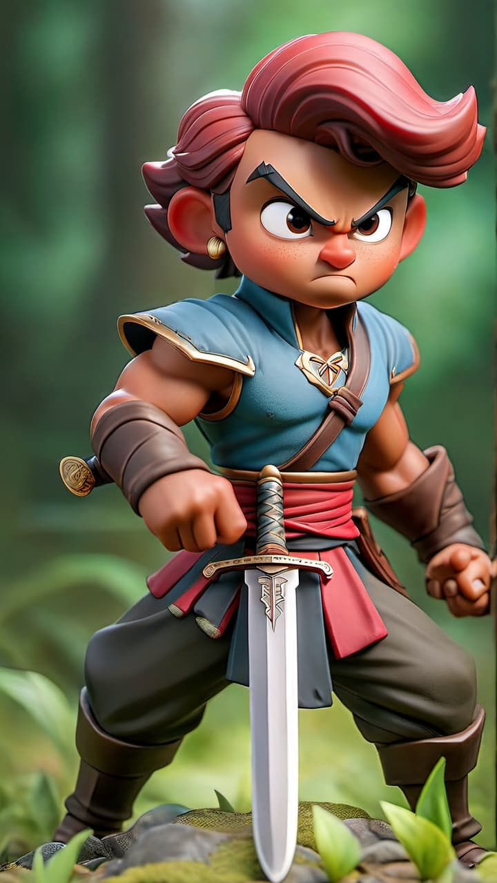  thiago, the worrior with short hair, with determination in his eyes, charging fearlessly towards the shadows, sword drawn. hyperrealistic, full body, detailed clothing, highly detailed, cinematic lighting, stunningly beautiful, intricate, sharp focus, f/1. 8, 85mm, (centered image composition), (professionally color graded), ((bright soft diffused light)), volumetric fog, trending on instagram, trending on tumblr, HDR 4K, 8K