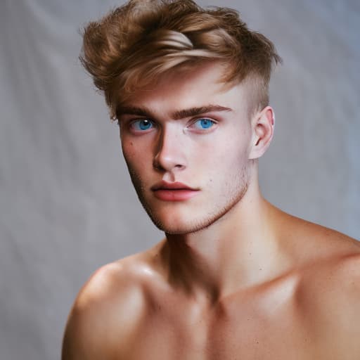 portrait+ style Russian LGBT queer twink blonde hunk dude face