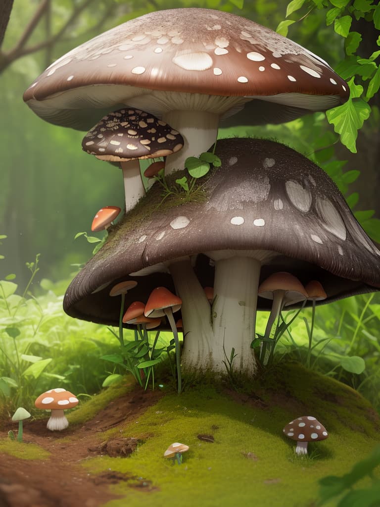  mushroom hunting, masterpiece, best quality,8k,ultra detailed,high resolution,an extremely delicate and beautiful,hyper detail