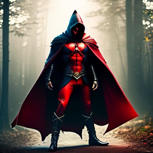  a shadow with red eyes and dark red cape hood,he is from turkey draw something like wolf hyperrealistic, full body, detailed clothing, highly detailed, cinematic lighting, stunningly beautiful, intricate, sharp focus, f/1. 8, 85mm, (centered image composition), (professionally color graded), ((bright soft diffused light)), volumetric fog, trending on instagram, trending on tumblr, HDR 4K, 8K