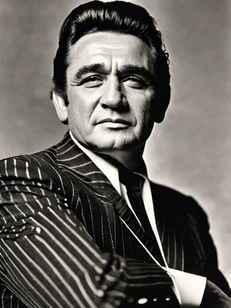  Young Johnny Cash Portrait