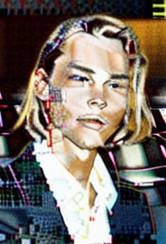  river phoenix looking happy. exact likeness. photorealistic.