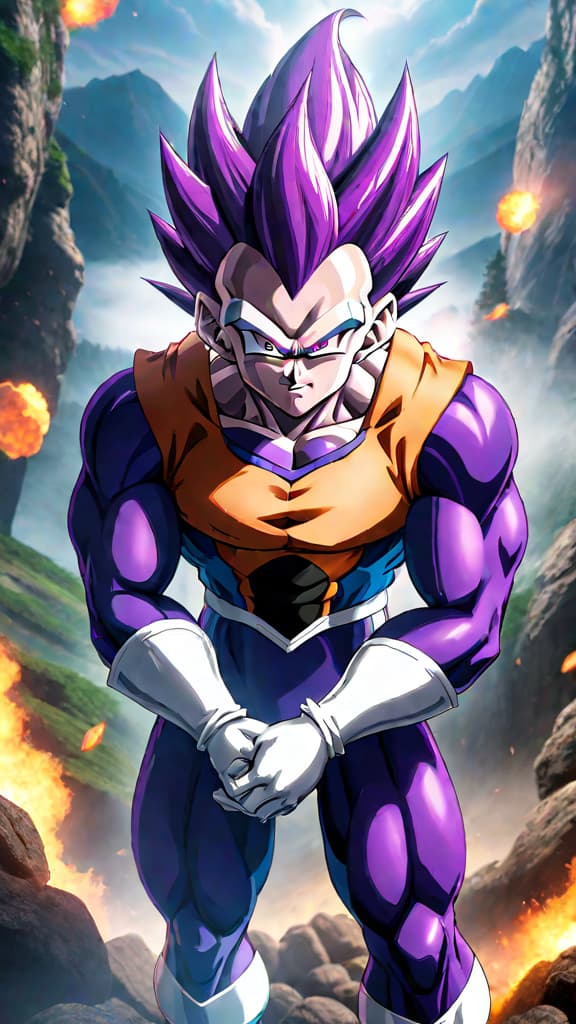  anime art: depict frieza's fear of saiyan power and the hidden tragedy behind planet vegeta's destruction. hyperrealistic, full body, detailed clothing, highly detailed, cinematic lighting, stunningly beautiful, intricate, sharp focus, f/1. 8, 85mm, (centered image composition), (professionally color graded), ((bright soft diffused light)), volumetric fog, trending on instagram, trending on tumblr, HDR 4K, 8K