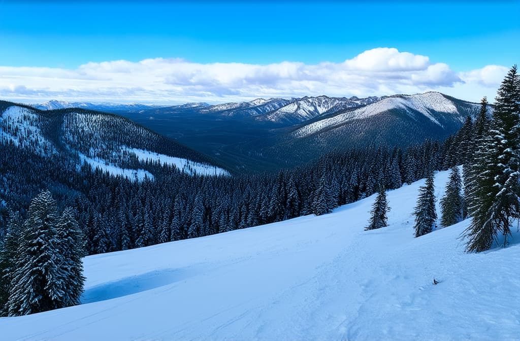  professional detailed photography, at the top of the ski slopes of the continental divide of the colorado mountain range in winter ar 3:2, (muted colors, dim colors, soothing tones), (vsco:0.3)