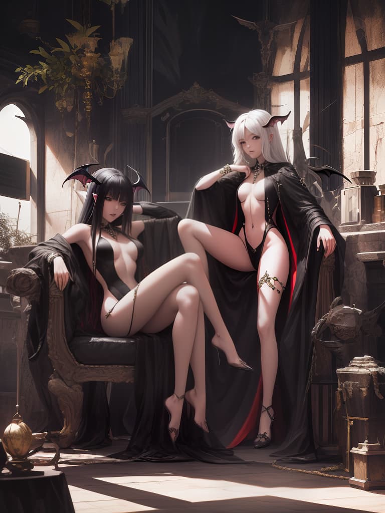  succubus, strip, no clothes, beautiful, long legs, sitting and open, masterpiece, best quality,8k,ultra detailed,high resolution,an extremely delicate and beautiful,hyper detail