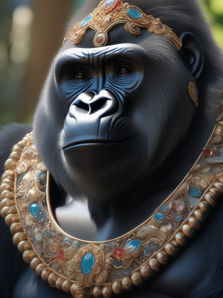  gorilla wearing a dress, a ball, masterpiece, best quality,8k,ultra detailed,high resolution,an extremely delicate and beautiful,hyper detail