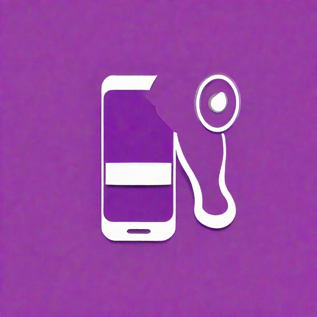  an app icon for a back pressure proxy, purple