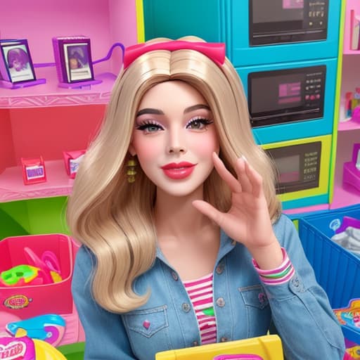  Mattel doll queer face