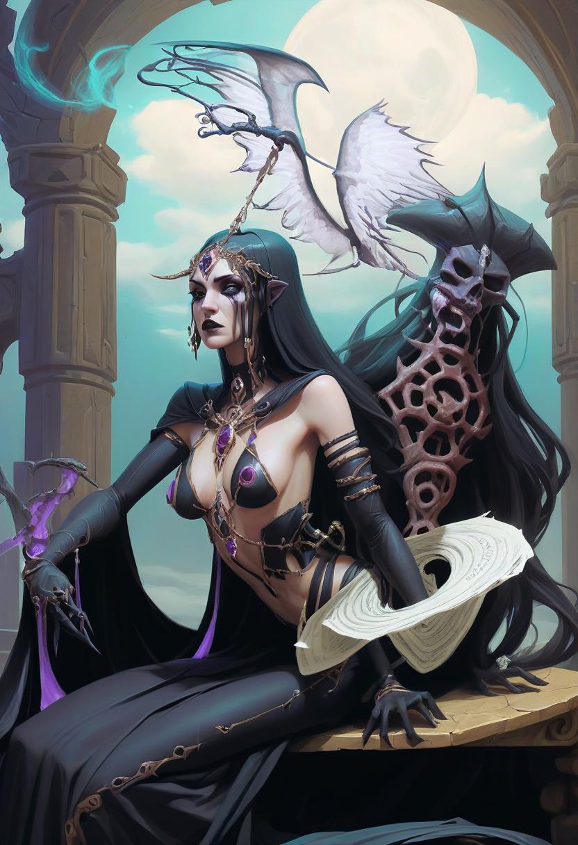  dark priestess, woman