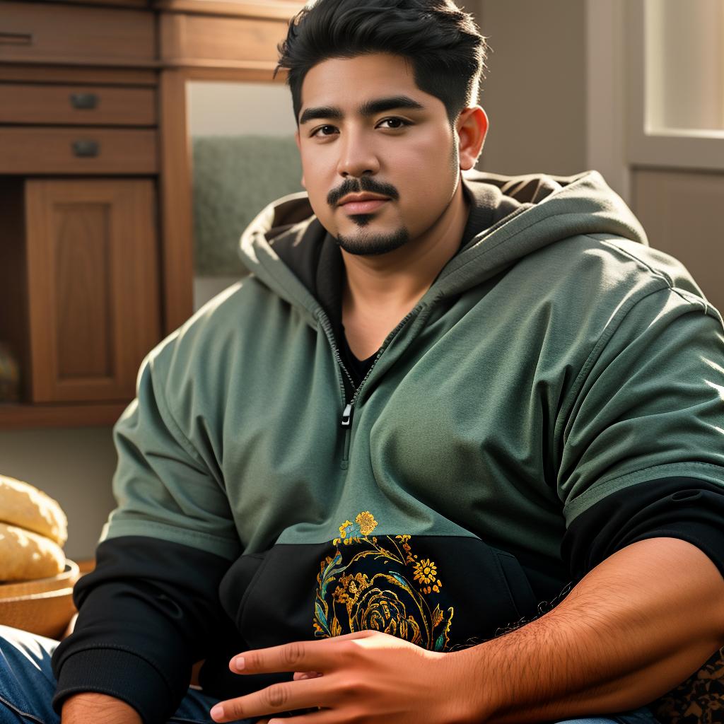  chubby latino man photo realistic, highly intricate and detailed, masterpiece, ultra high res,photography,8k resolution