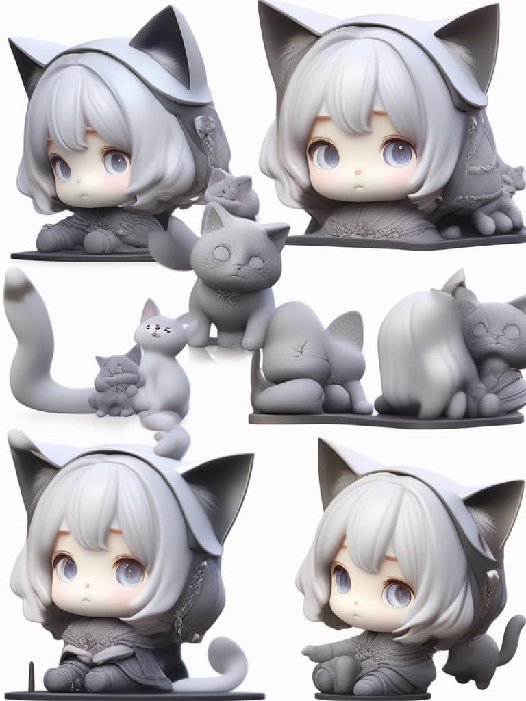  short hair, hair colored silver, halloween, cat ears, cat poses, 1girl, sit, masterpiece, best quality,8k,ultra detailed,high resolution,an extremely delicate and beautiful,hyper detail