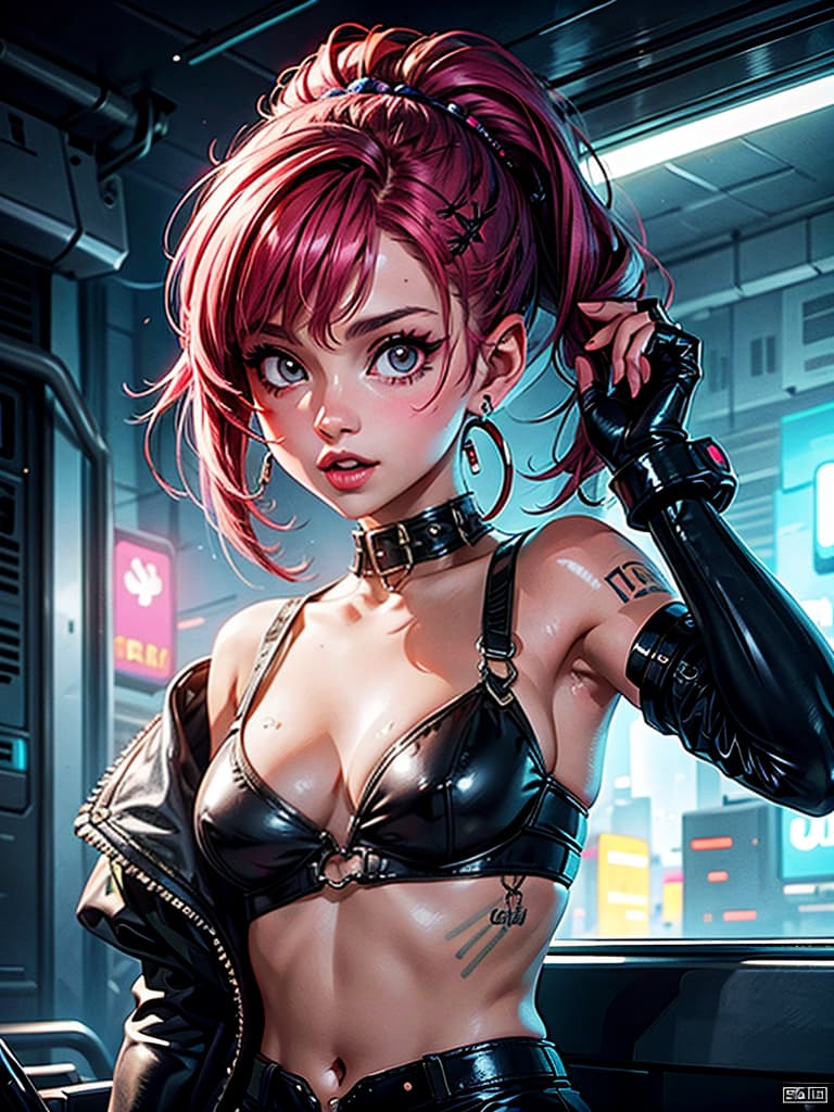  80s dark fantasy art of ariana grande, (cyberpunk:1.15)