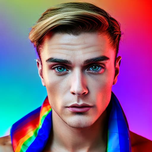 portrait+ style Russian LGBT queer TV actor blonde hunk dude face