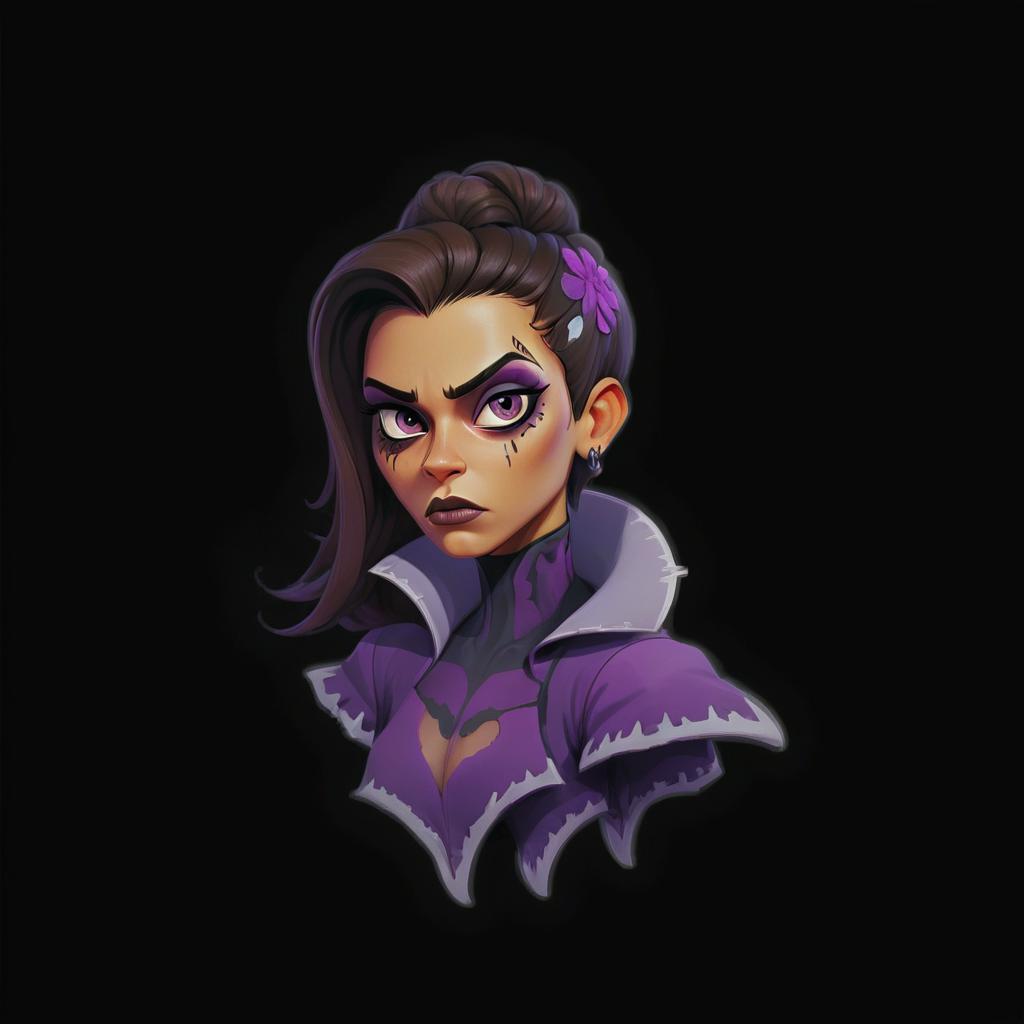  horror themed sombra . eerie, unsettling, dark, spooky, suspenseful, grim, highly detailed, sticker, film photography style