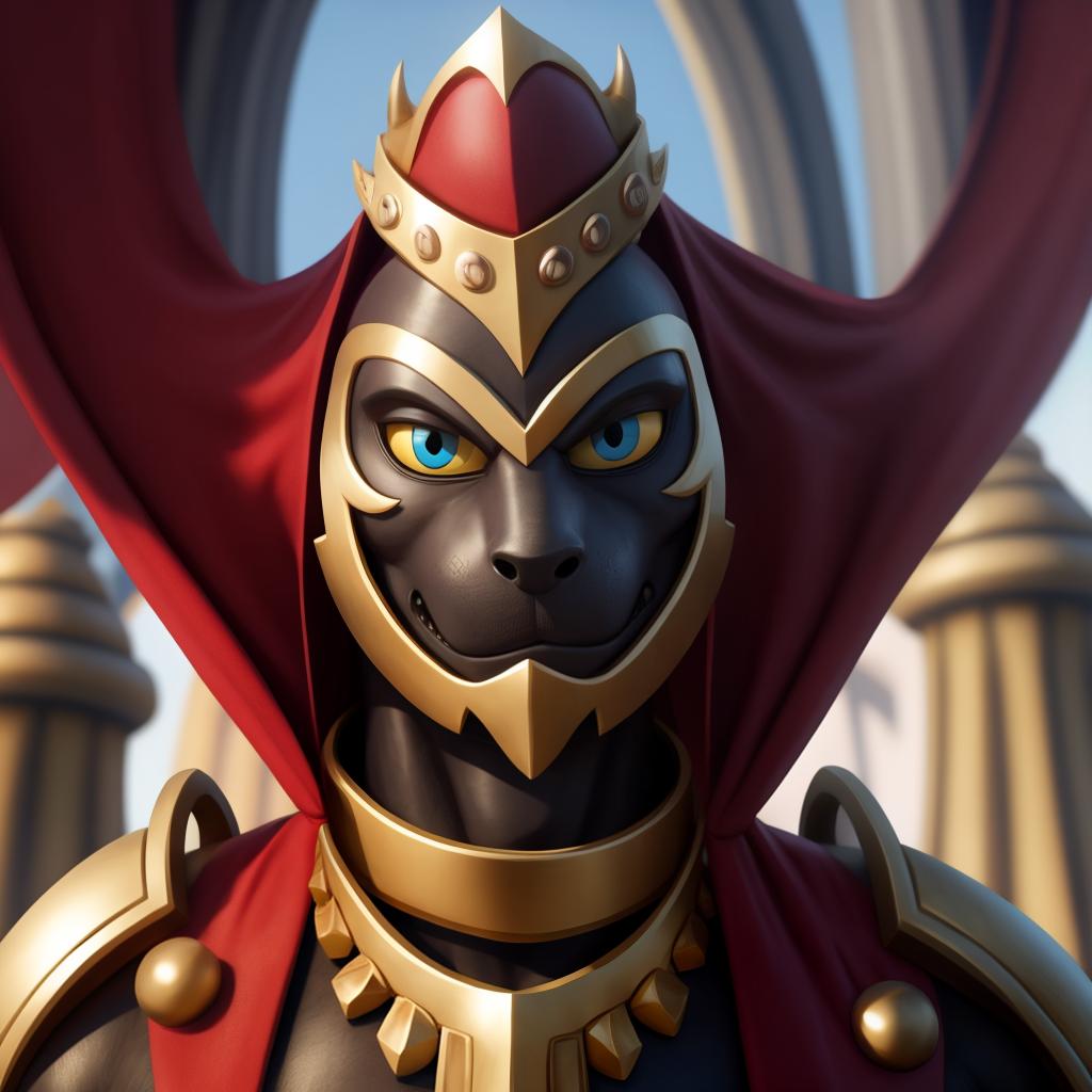  Evil emperor (Fortnite), full body, open eyes, masterpiece, 4k, fine details,