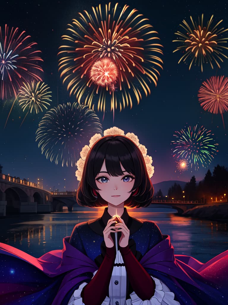  fireworks, night, beautiful, background, there are no humans, masterpiece, best quality,8k,ultra detailed,high resolution,an extremely delicate and beautiful,hyper detail