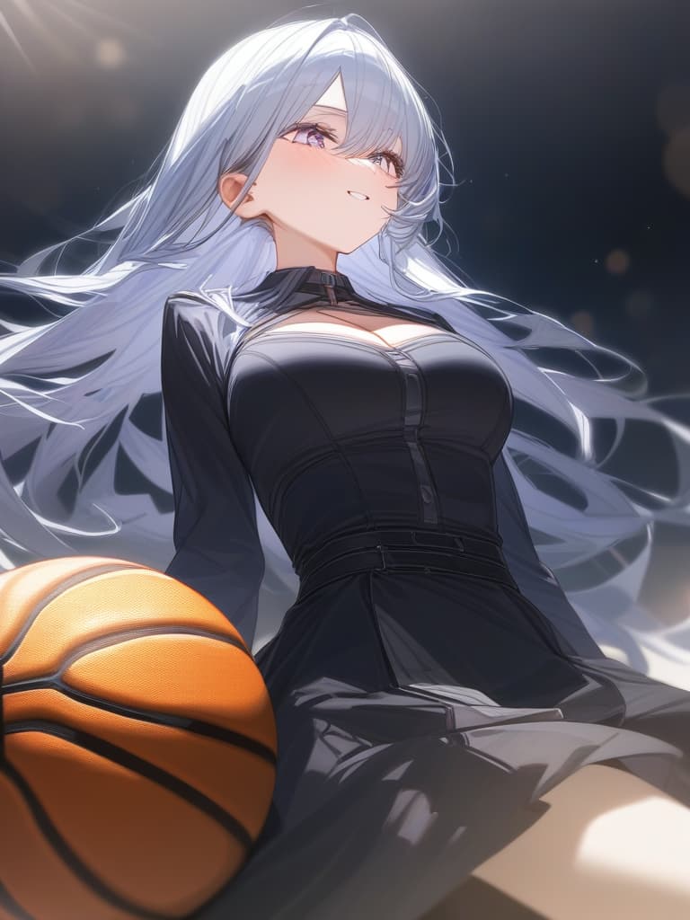  basketball, masterpiece, best quality,8k,ultra detailed,high resolution,an extremely delicate and beautiful,hyper detail