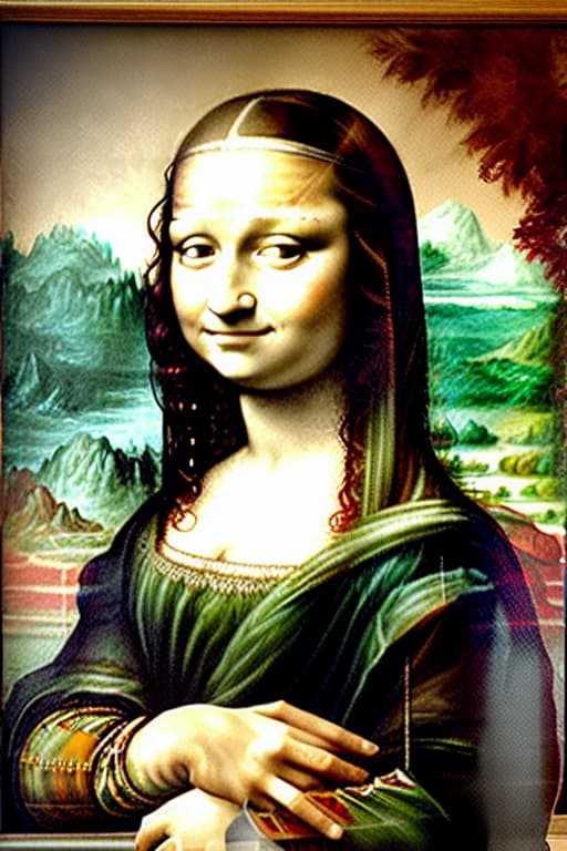  monalisa and old paintings design