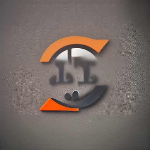  logo for the it team "translit", two pronounced letters t and r, orange, with a black thread and slightly voluminous. without background