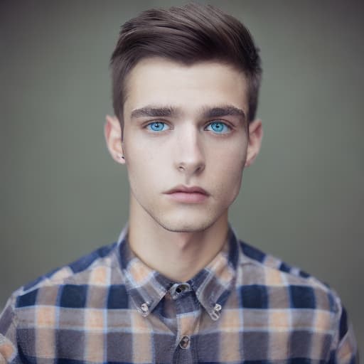 portrait+ style Czech Republic twink brunette hunk dude face