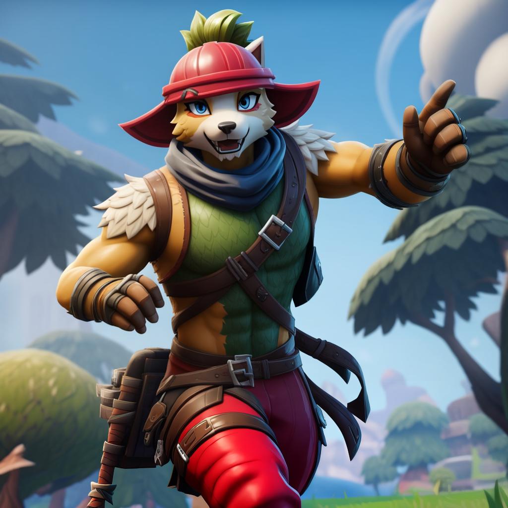  Warrior (fortnite) full body, open eyes, masterpiece, 4k, fine details,