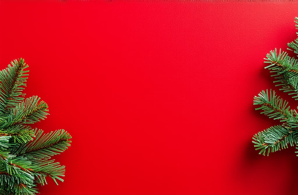  professional detailed photography, red christmas background with space for text ar 3:2, (muted colors, dim colors, soothing tones), (vsco:0.3)