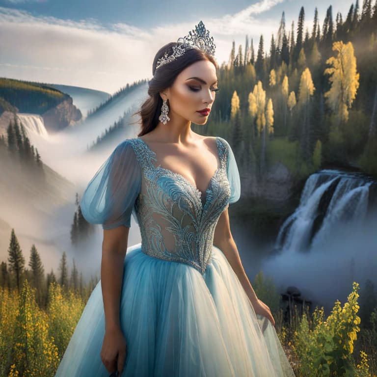  images of ukraine and calgary nature hyperrealistic, full body, detailed clothing, highly detailed, cinematic lighting, stunningly beautiful, intricate, sharp focus, f/1. 8, 85mm, (centered image composition), (professionally color graded), ((bright soft diffused light)), volumetric fog, trending on instagram, trending on tumblr, HDR 4K, 8K