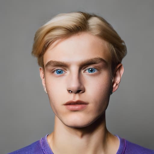 portrait+ style Russian LGBT queer twink blonde hunk dude face