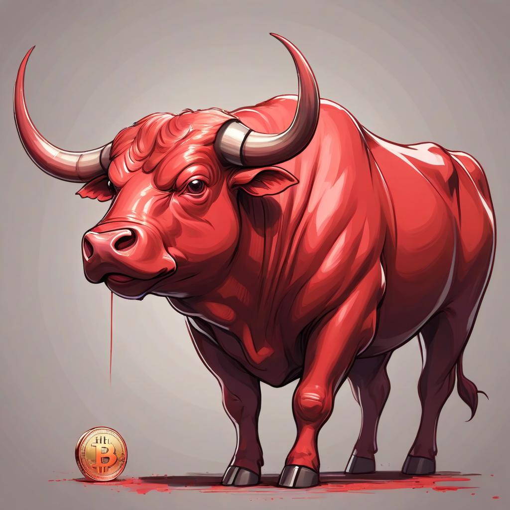  draw a bull bitcoin red