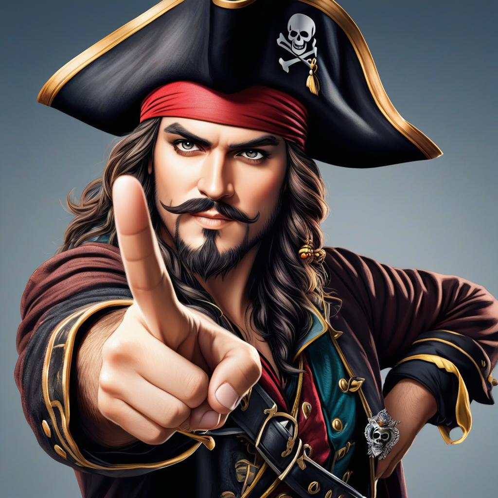  a pirate man pointing at the viewer with the words ‘we want you!’ at the bottom