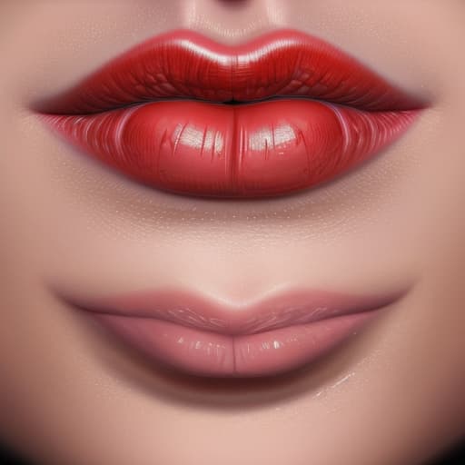  a close up of a woman's lips with a red lipstick, realistic illustrative painting, highly detailed digital painting, realistic detailed painting, glossy digital painting, imaginefx : : hyperrealism, by Christian W. Staudinger, detailed realistic painting, photorealistic digital painting, detailed realism painting, hyperrealistic digital painting, hyper realistic digital painting, hyperrealism painting