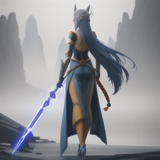  ahsoka tano from behind hyperrealistic, full body, detailed clothing, highly detailed, cinematic lighting, stunningly beautiful, intricate, sharp focus, f/1. 8, 85mm, (centered image composition), (professionally color graded), ((bright soft diffused light)), volumetric fog, trending on instagram, trending on tumblr, HDR 4K, 8K