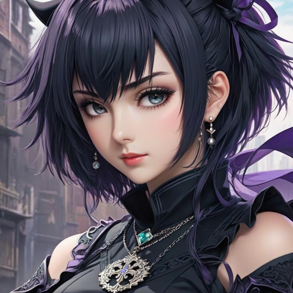  big goth , anime artwork, anime style, key visual, vint, studio anime, highly detailed