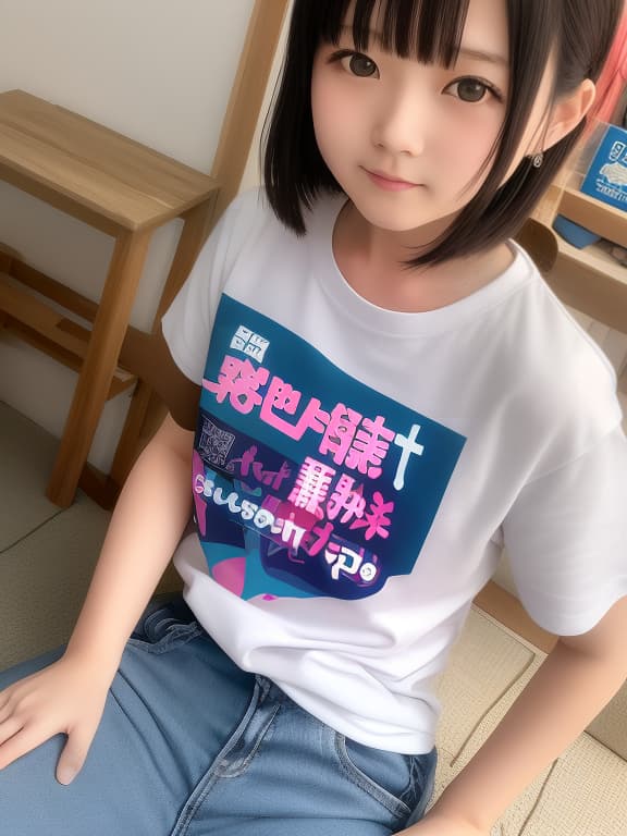  日本人 女の子 Tシャツ ホットパンツ かわいい