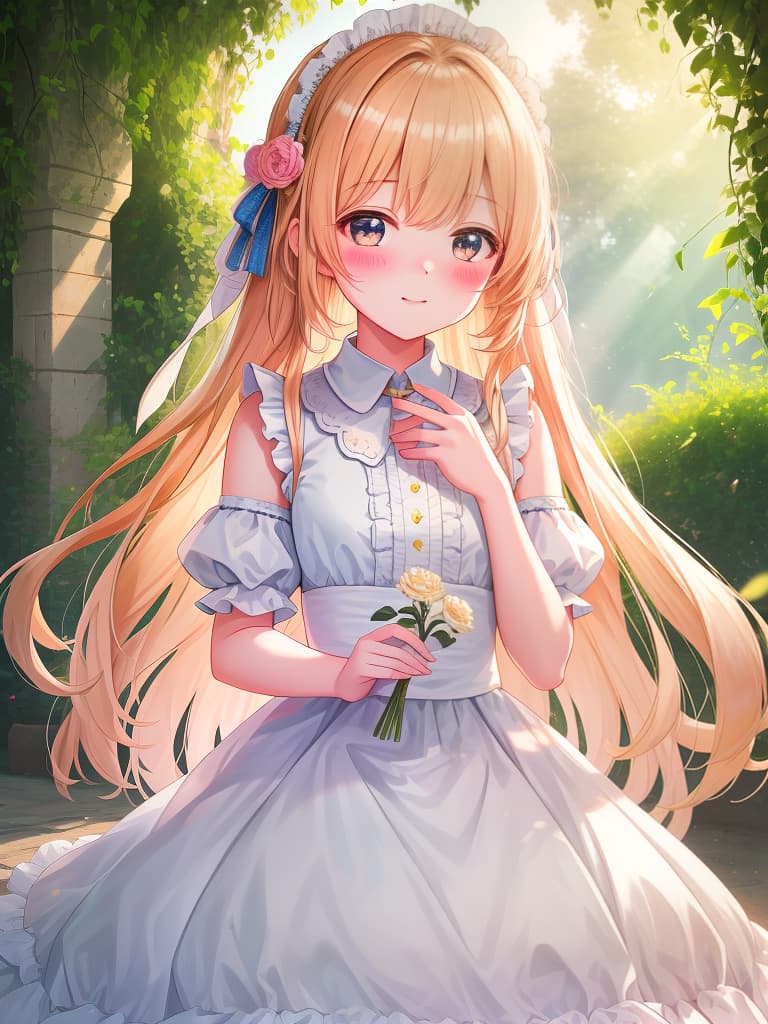  cute, girl, high image quality, blush, sunlight hitting, masterpiece, best quality,8k,ultra detailed,high resolution,an extremely delicate and beautiful,hyper detail