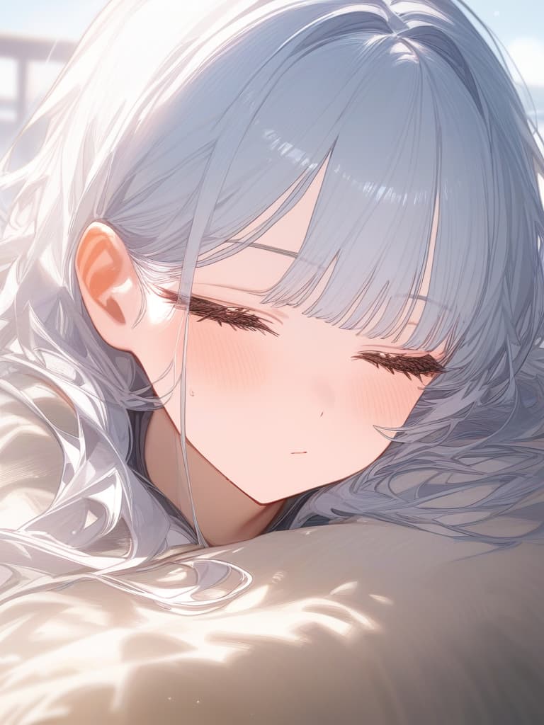  white hair, dark pink, 1 girl, solo, twosideup, blunt bangs, long hair, sleepy girl, masterpiece, best quality,8k,ultra detailed,high resolution,an extremely delicate and beautiful,hyper detail