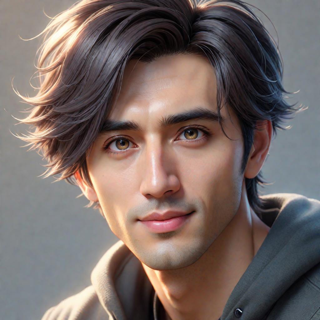  actual 8k portrait photo of gareth person, portrait, happy colors, bright eyes, clear eyes, warm smile, smooth soft skin, big dreamy eyes, beautiful intricate colored hair, symmetrical, anime wide eyes, soft lighting, detailed face, by makoto shinkai, stanley artgerm lau, wlop, rossdraws, concept art, digital painting, looking into camera