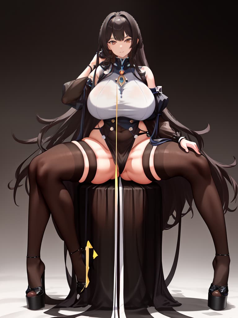  ((Collective, thigh, knee)), Inner THIGHS SITTING, EXPOSED MEGA HUGE GIGANTIC SEE THROUGH PUFFY ERECT AREOLA, 💩, 💩, 💩, 💩, 💩, 💩, 💩, masterpiece, best quality,8k,ultra detailed,high resolution,an extremely delicate and beautiful,hyper detail