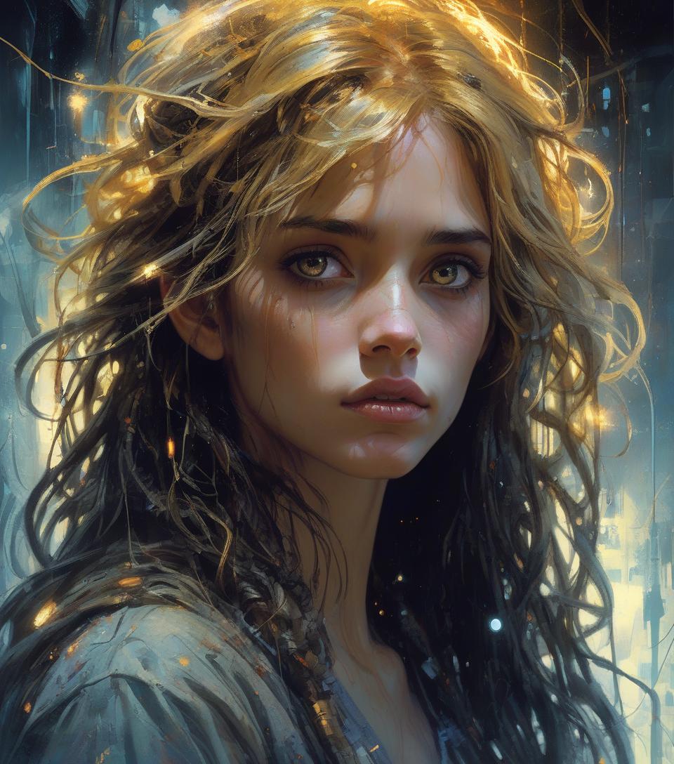  artwork, hyper realistic surreal and fantastic composition perfect and dynamic digital painting, portrait of anna sawai, messy hair, black light atmosphere, style jose royo, boris vallejo, carne griffiths, wadim kashin, harrison fisher, brian froud and jeremy mann, epic setting, black light show, varying styles of steadman, hanuka, klimt, bell, hobbie, newton, greg rutkowski, atmospheric, artstation trend, artgerm, deviant art, octane, masterpiece, complex art, details intricate, matte painting movie poster, golden ratio, trending on cgsociety, incredibly detailed and incredibly beautiful