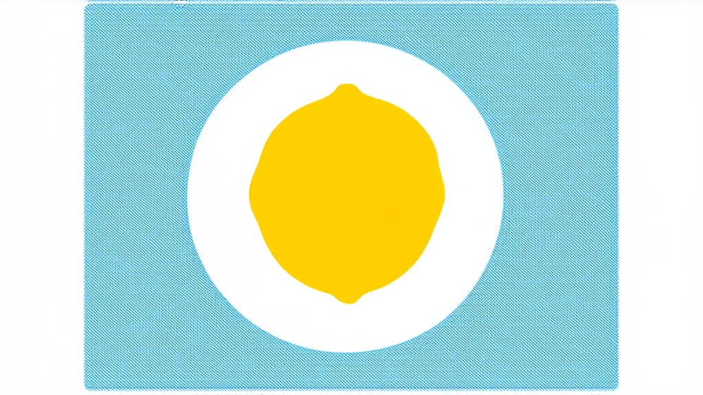  flat illustration, flaticon, (illustration:1.15), lemon isolated on white background ar 16:9, [cory loftis, strobist, pascal campion :: 0.2]