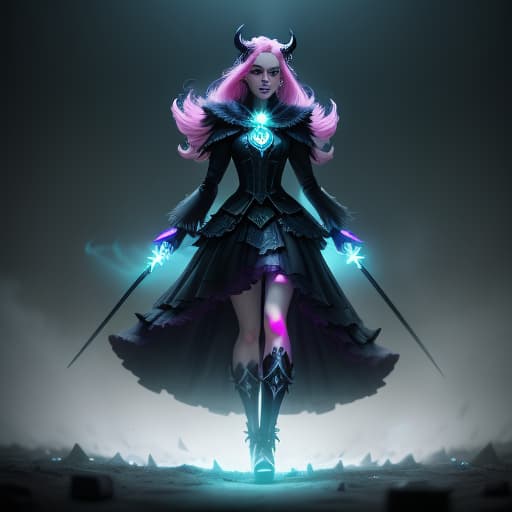  "death prophet" from Dota2 surrounded by her ghosts, glowing green eyes, full body shot, cinematic lighting, gloomy mood, horror, barbie movie Margot Robbie hellraiser pinhead pink --ar 4:5 --s 750 --niji 5, hyperrealistic, high quality, highly detailed, perfect lighting, intricate, sharp focus, f/1. 8, 85mm, (centered image composition), (professionally color graded), ((bright soft diffused light)), trending on instagram, HDR 4K, 8K