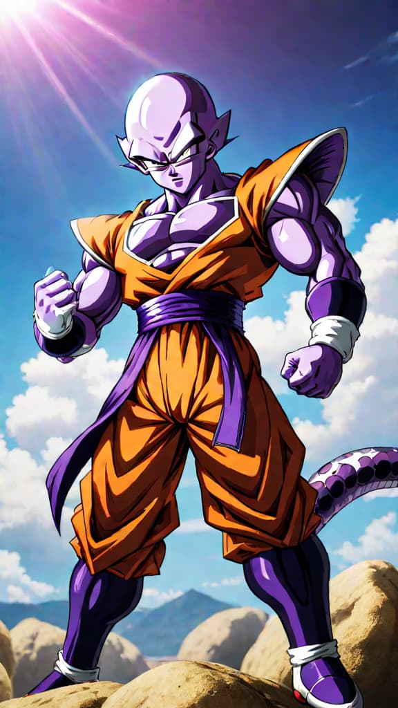  dragon ball super: will the z fighters face a more powerful frieza or form unexpected alliances? hyperrealistic, full body, detailed clothing, highly detailed, cinematic lighting, stunningly beautiful, intricate, sharp focus, f/1. 8, 85mm, (centered image composition), (professionally color graded), ((bright soft diffused light)), volumetric fog, trending on instagram, trending on tumblr, HDR 4K, 8K