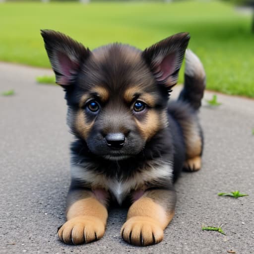  cute german shepard puppy，