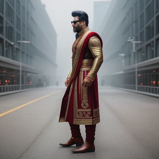  Vinayak hyperrealistic, full body, detailed clothing, highly detailed, cinematic lighting, stunningly beautiful, intricate, sharp focus, f/1. 8, 85mm, (centered image composition), (professionally color graded), ((bright soft diffused light)), volumetric fog, trending on instagram, trending on tumblr, HDR 4K, 8K