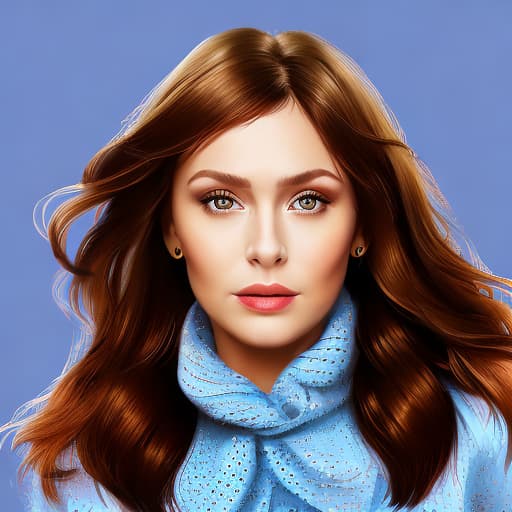 portrait+ style Russian queer TV actress brunette female face