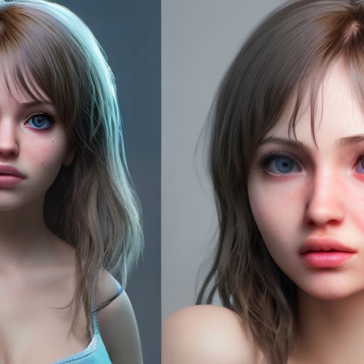 redshift style Mila Azul, full body, hyper realistic and detailed face, perfect body, perfect eyes and lips