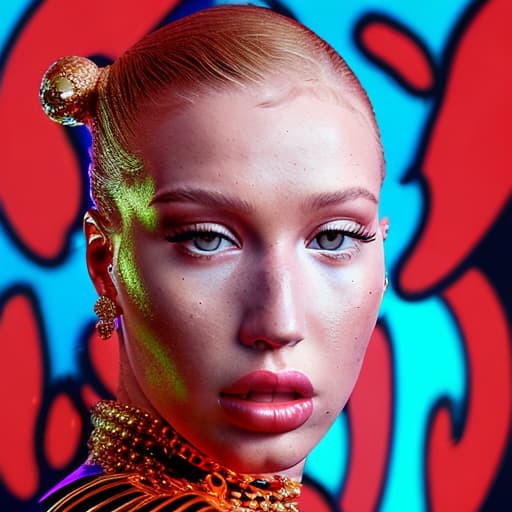 portrait+ style Iggy Azalea queer face